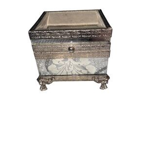 Mirrored Decorative Jewelry Box